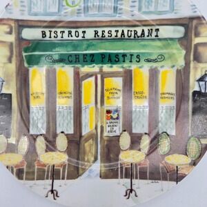 Revol France Bistrot Restaurant Chez Pastis Plate Decorative Display